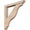 Ekena Millwork Funston Traditional Smooth Bracket w/ Offset Brace, Douglas Fir, 5 1/2"W x 40"D x 40"H BKT0604X40X40FST01SDF - alternate 1